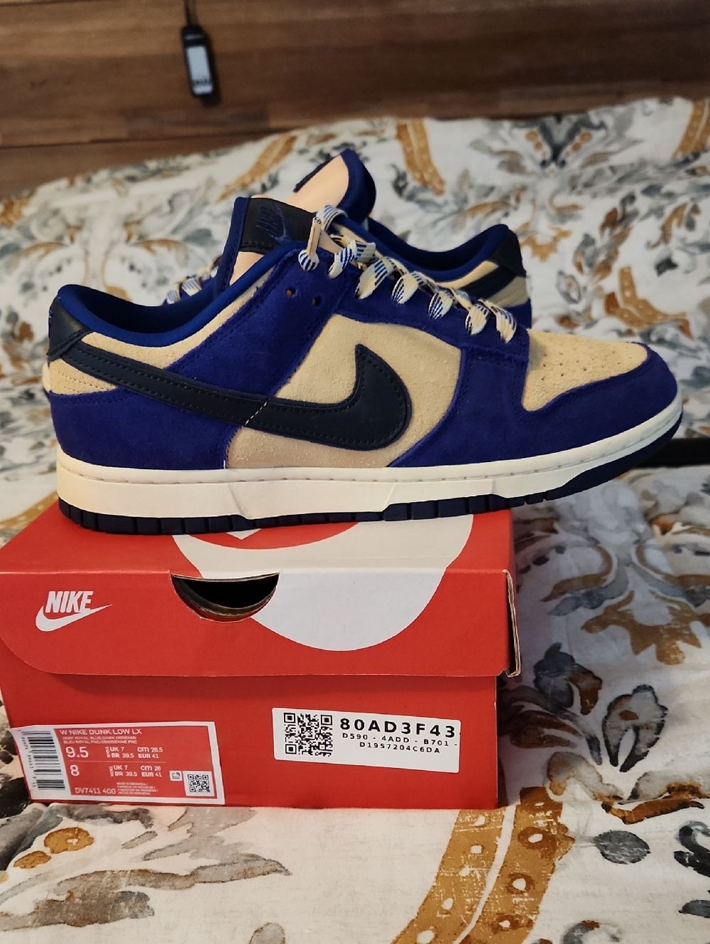 Nike Dunk Low LX Deep Royal/Dark Obsidian